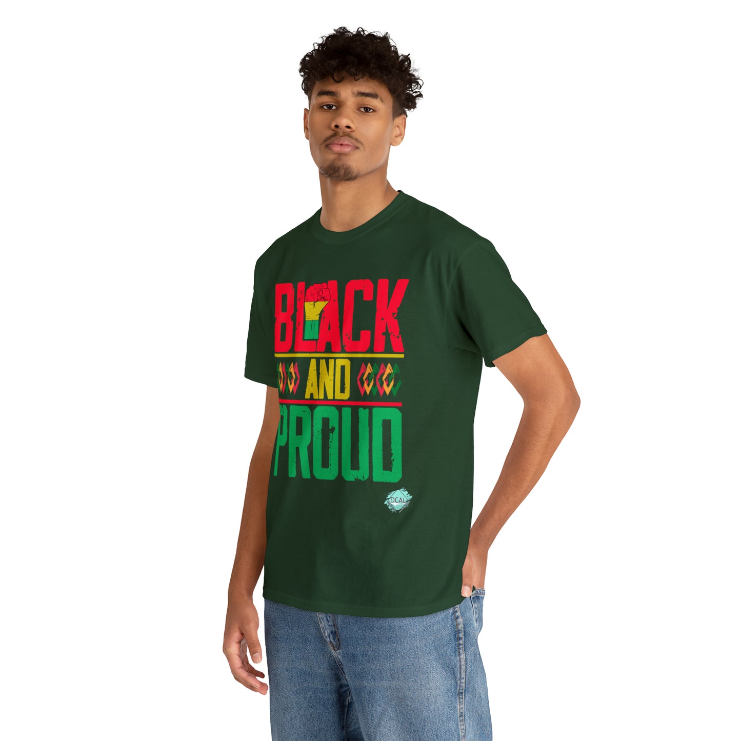 DCAL Juneteenth "Black and Proud" Unisex Heavy Cotton Tee