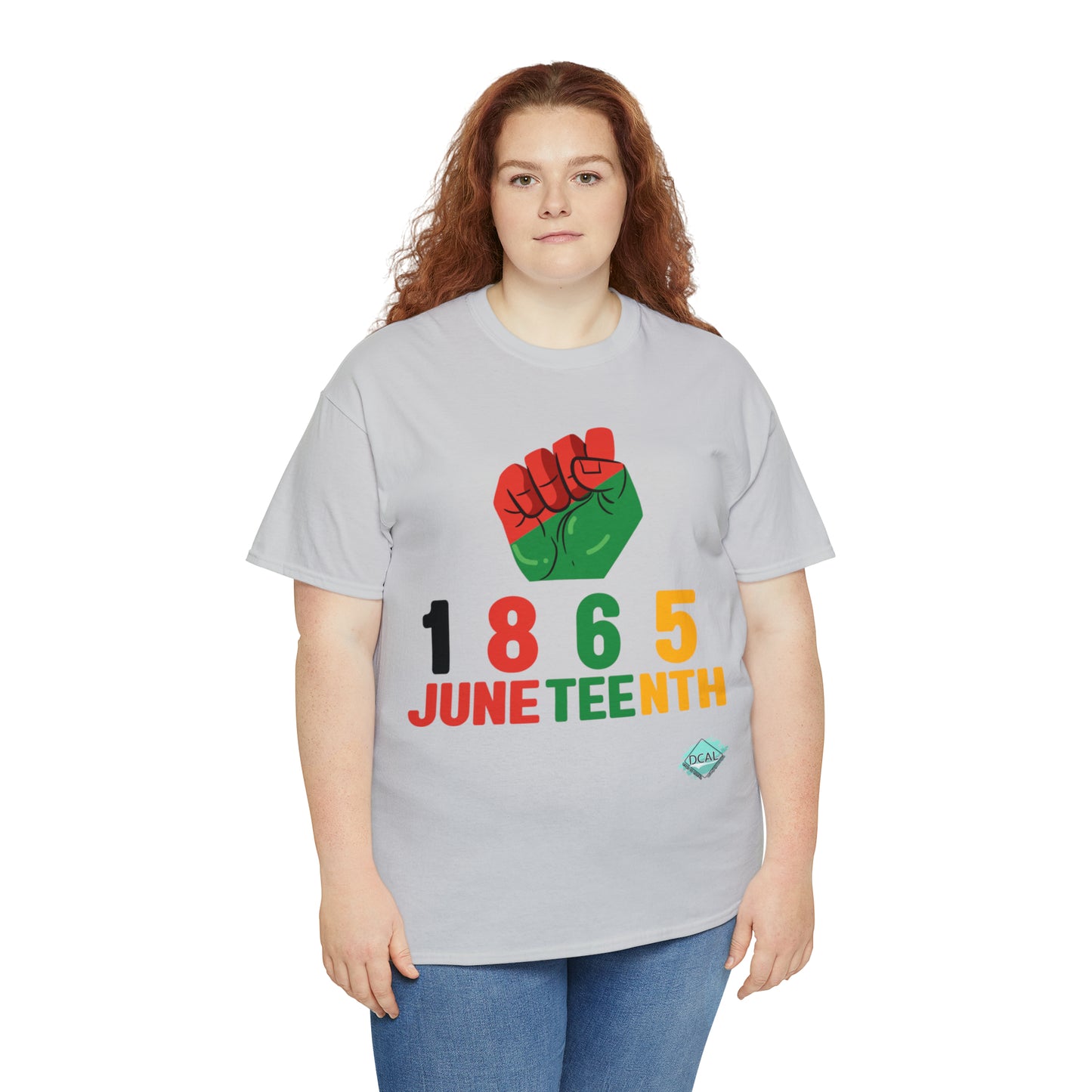 DCAL Juneteenth "1865 Fist" Unisex Heavy Cotton Tee