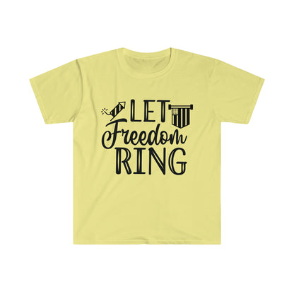 DCAL 4th of July "Let Freedom Ring" Unisex Softstyle T-Shirt