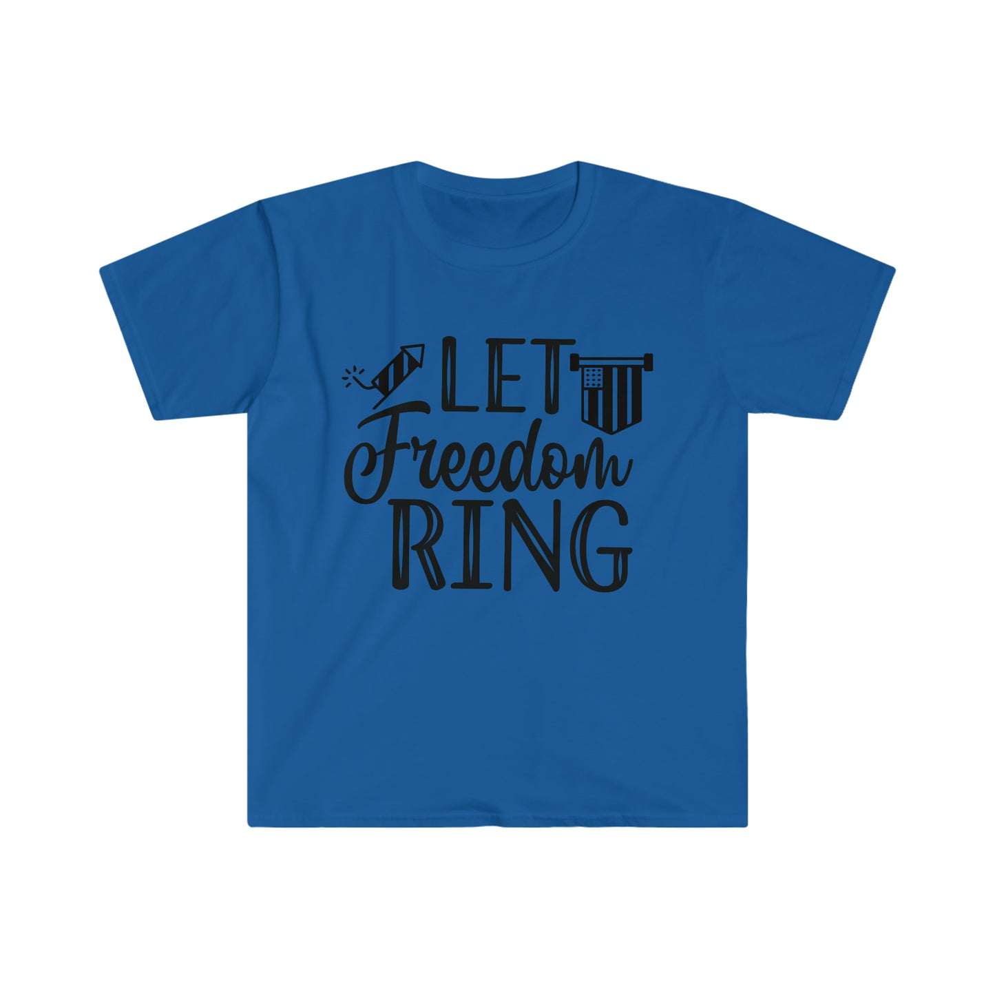 DCAL 4th of July "Let Freedom Ring" Unisex Softstyle T-Shirt