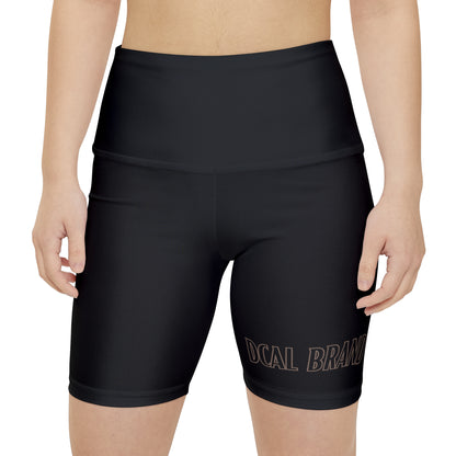 DCAL Brown Collection Minimalist "Black" Women's Workout Shorts