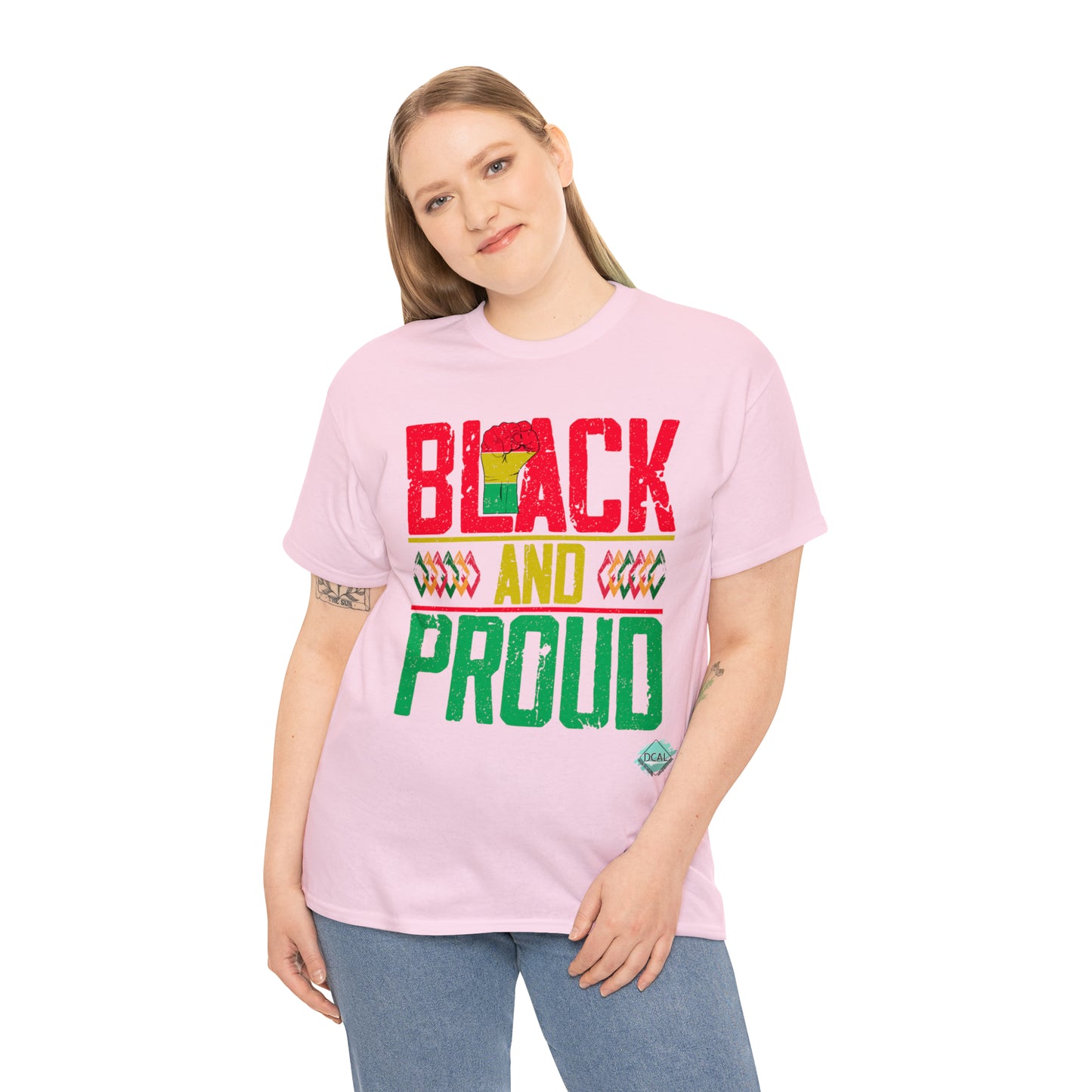 DCAL Juneteenth "Black and Proud" Unisex Heavy Cotton Tee