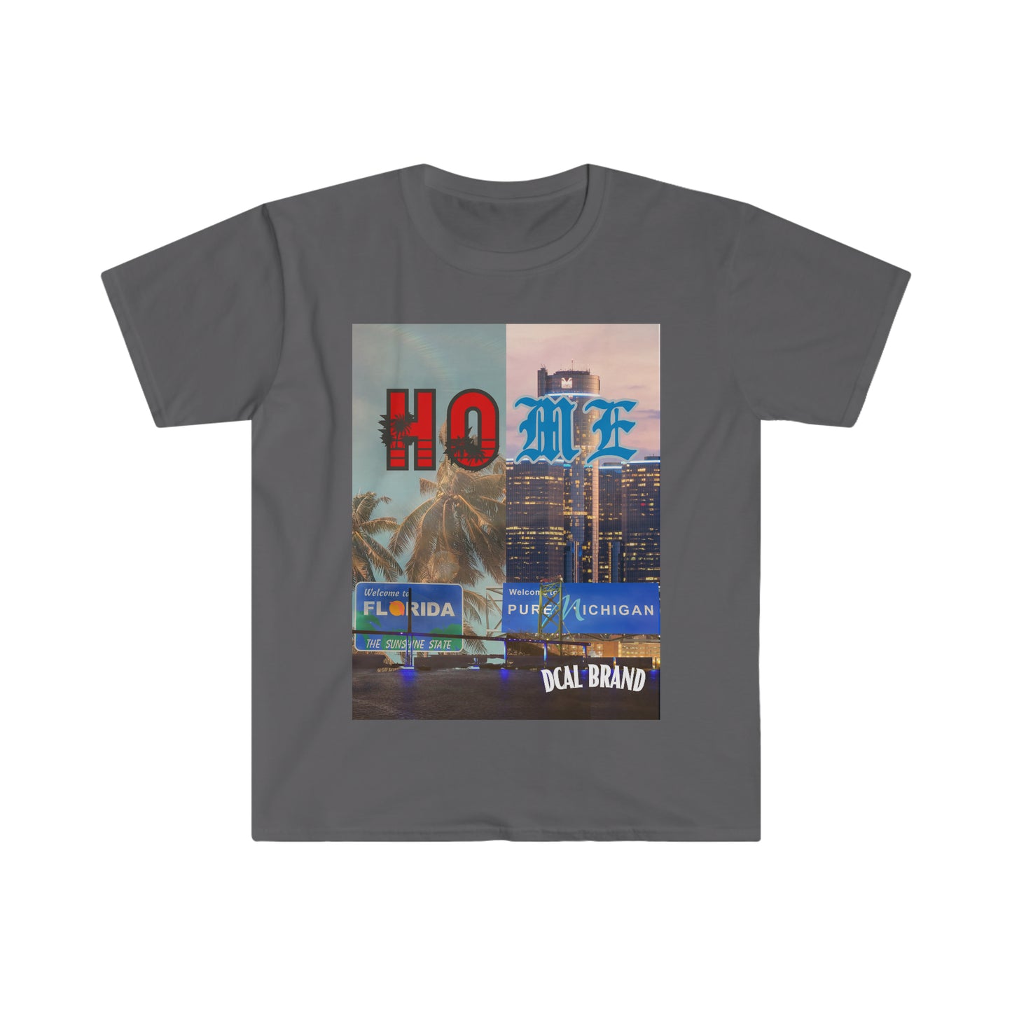 DCAL Graphic Tees "Michigan and Florida" Unisex Softstyle T-Shirt