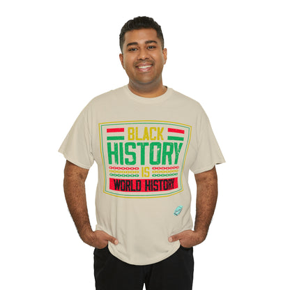 DCAL Juneteenth "World History" Unisex Heavy Cotton Tee