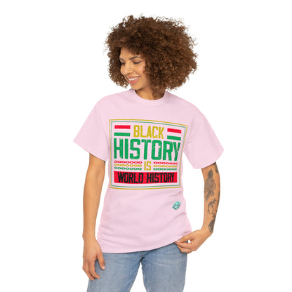 DCAL Juneteenth "World History" Unisex Heavy Cotton Tee