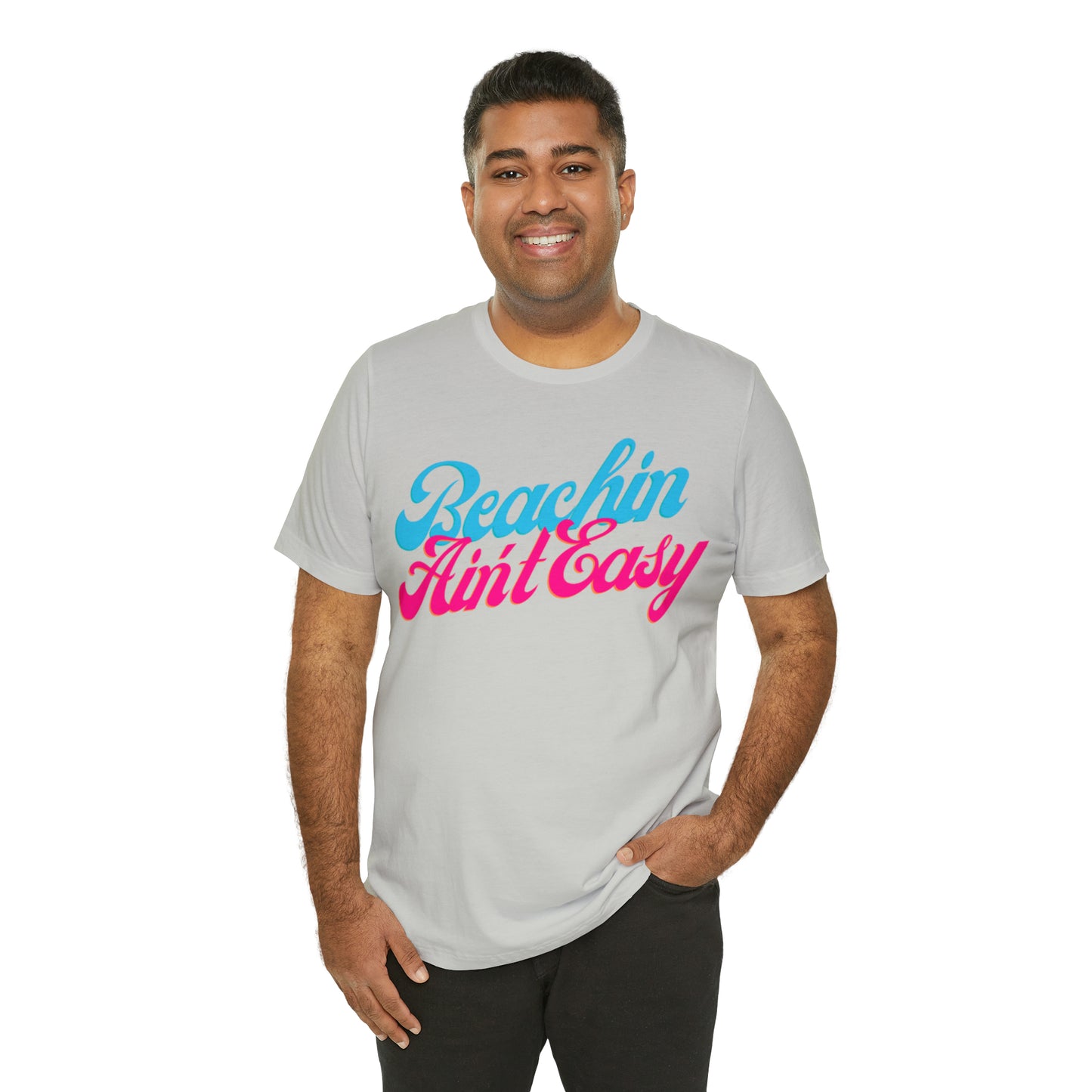 DCAL Beach Collection "Beachin Aint Easy" Unisex Jersey Short Sleeve Tee