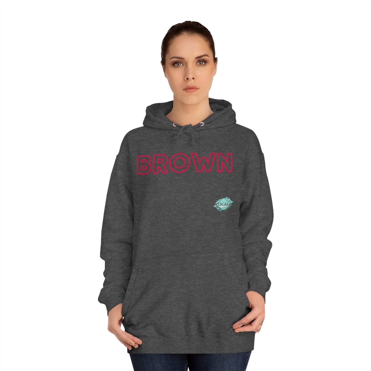 DCAL The Brown Collection Unisex College Hoodie