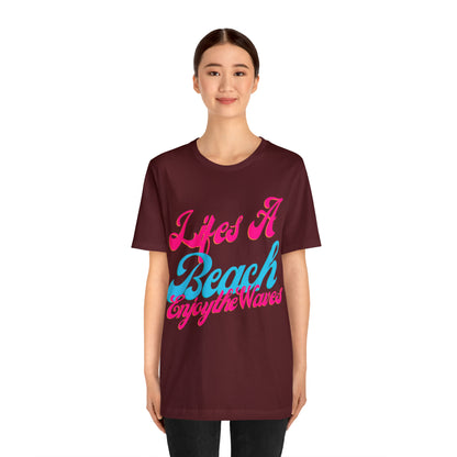 DCAL Beach Collection "Lifes a Beach Enjoy The View" Unisex Jersey Short Sleeve Tee