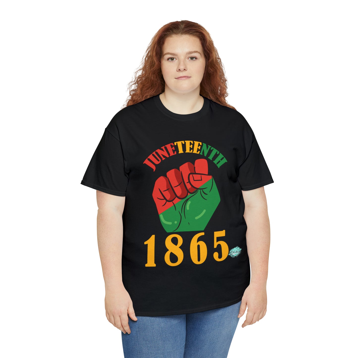 DCAL Juneteenth "1865 Fist" Unisex Heavy Cotton Tee