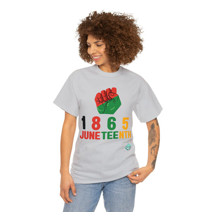 DCAL Juneteenth "1865 Fist" Unisex Heavy Cotton Tee