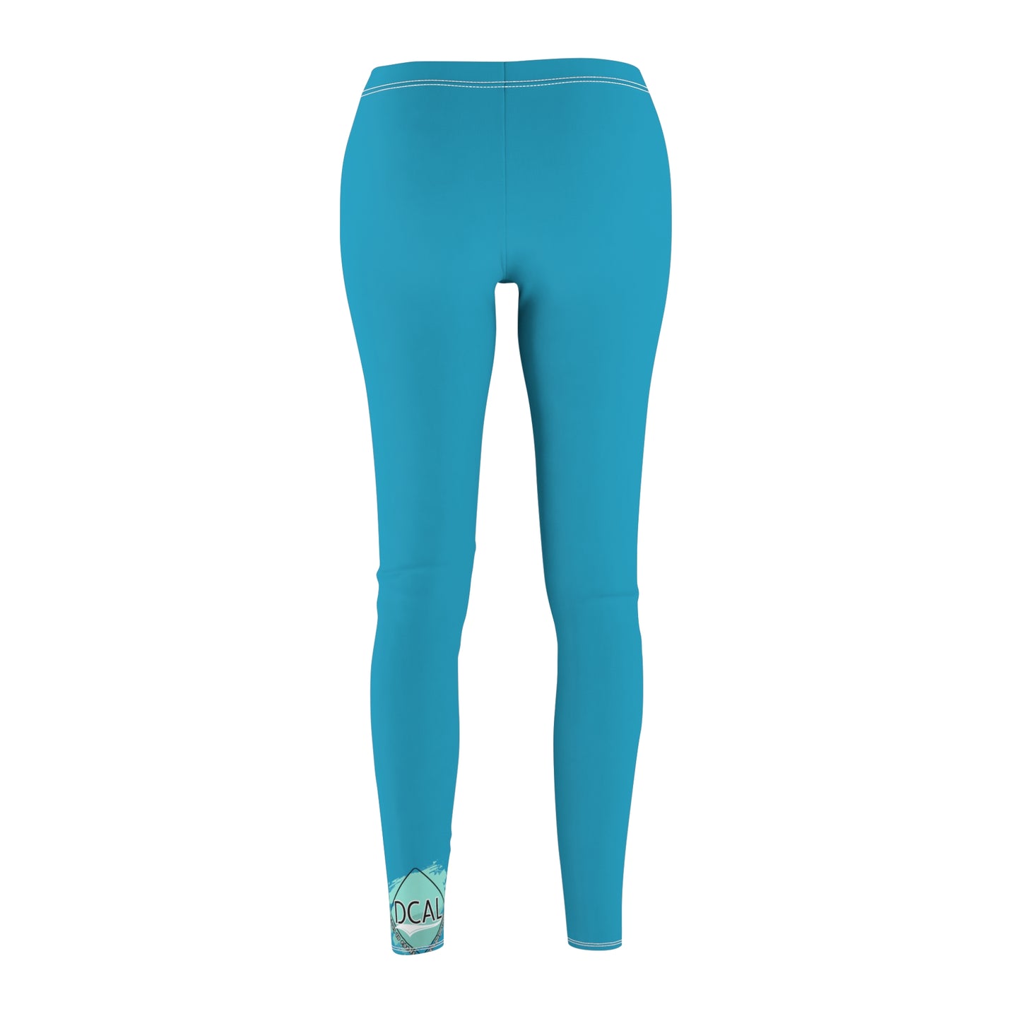 DCAL Athletic Elegance "Turquoise" Women's Cut & Sew Casual Leggings