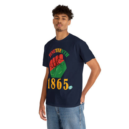 DCAL Juneteenth "1865 Fist" Unisex Heavy Cotton Tee