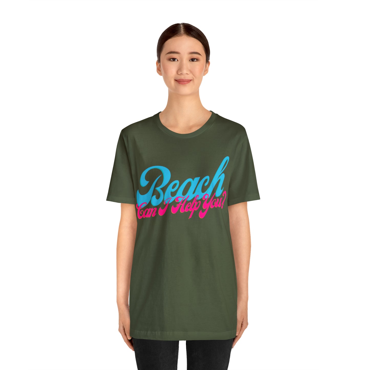 DCAL Beach Collection "Beach Can I Help You?' Unisex Jersey Short Sleeve Tee