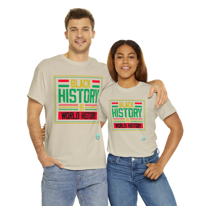 DCAL Juneteenth "World History" Unisex Heavy Cotton Tee