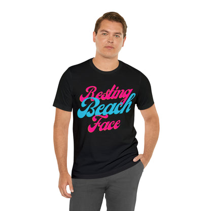 DCAL Beach Collection "Resting Beach Face" Unisex Jersey Short Sleeve Tee