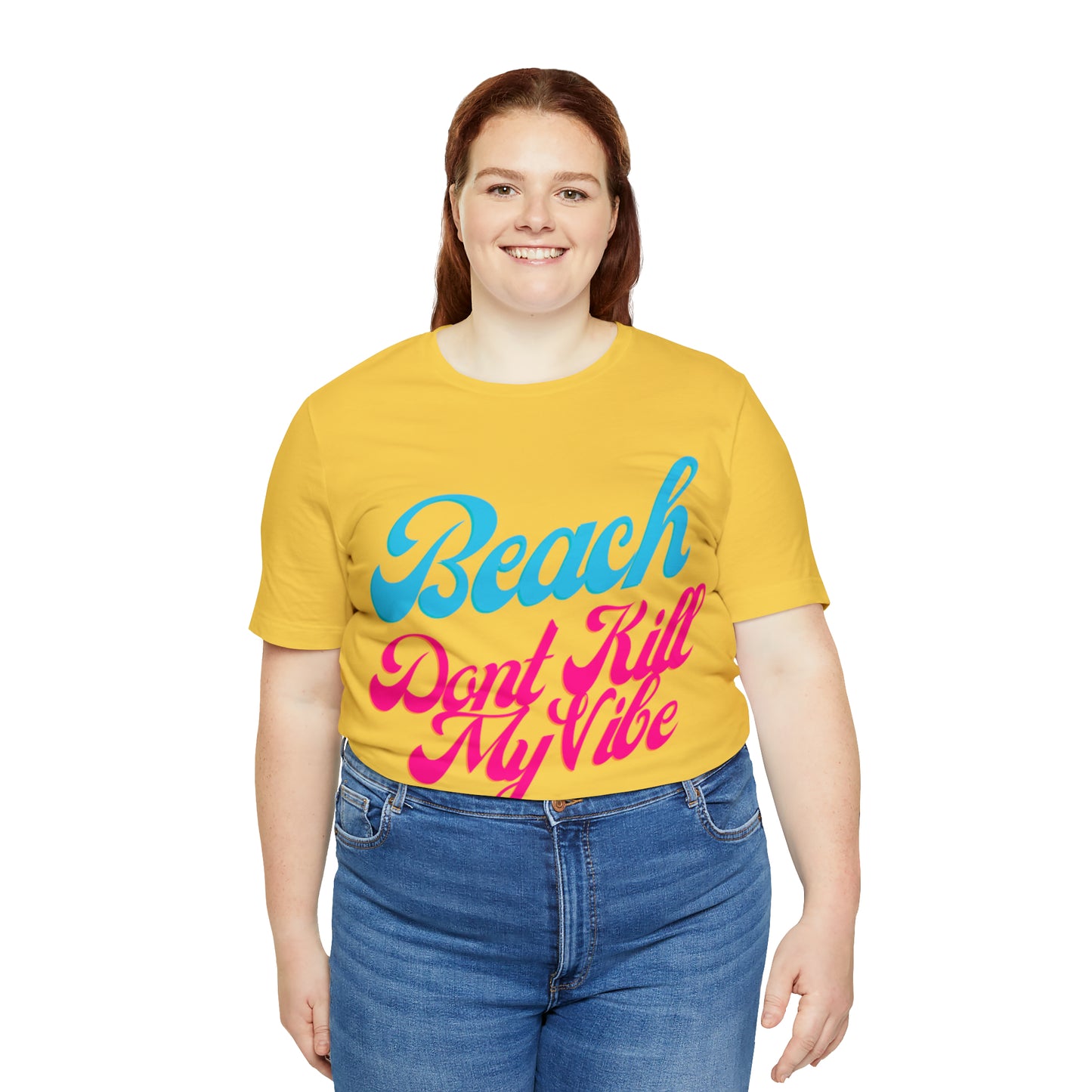 DCAL Beach Collection "Beach Dont Kill My Vibe" Unisex Jersey Short Sleeve Tee