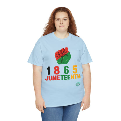 DCAL Juneteenth "1865 Fist" Unisex Heavy Cotton Tee