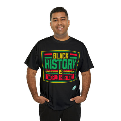 DCAL Juneteenth "World History" Unisex Heavy Cotton Tee