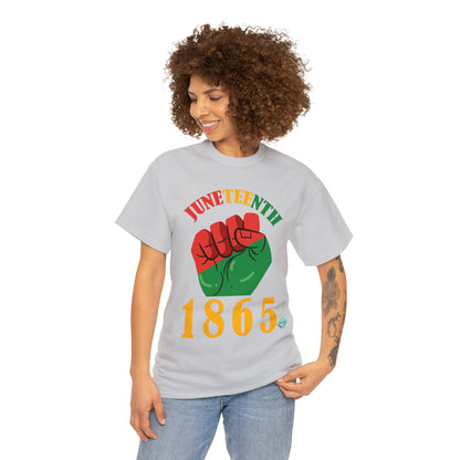 DCAL Juneteenth "1865 Fist" Unisex Heavy Cotton Tee