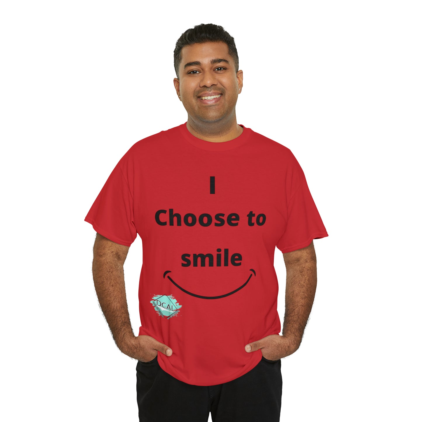 DCAL Graphic Tees "I Choose To Smile" Unisex Heavy Cotton Tee