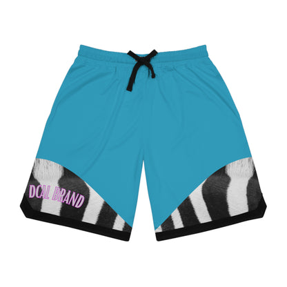 DCAL Athletic Elegance Zebra Basketball Rib Shorts