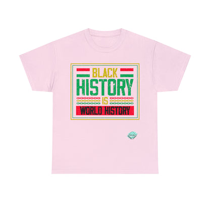 DCAL Juneteenth "World History" Unisex Heavy Cotton Tee