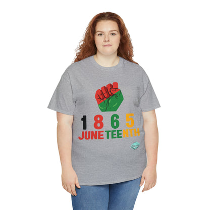 DCAL Juneteenth "1865 Fist" Unisex Heavy Cotton Tee