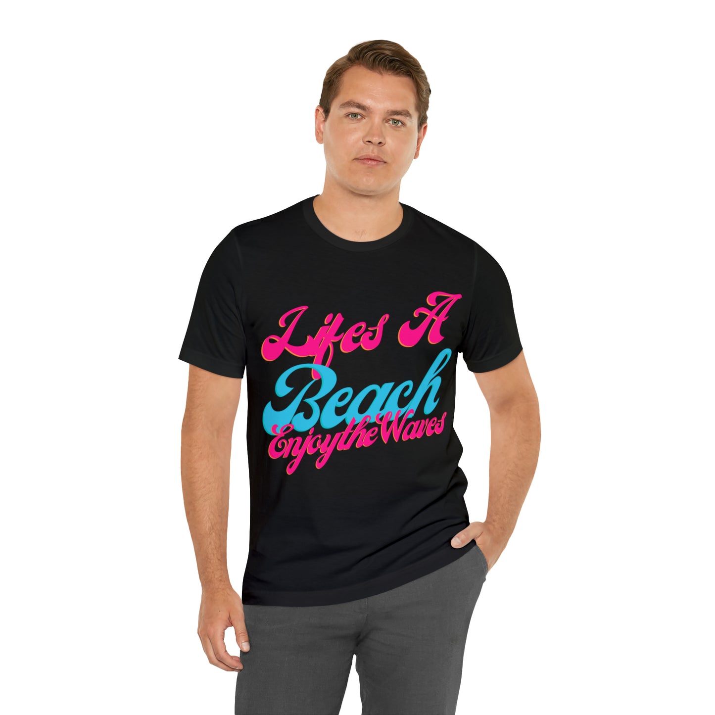 DCAL Beach Collection "Lifes a Beach Enjoy The View" Unisex Jersey Short Sleeve Tee