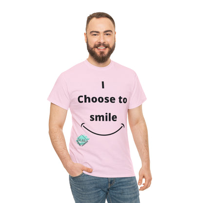 DCAL Graphic Tees "I Choose To Smile" Unisex Heavy Cotton Tee