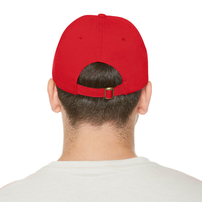 DCAL Accessories Dad Hat with Leather Patch (Rectangle)