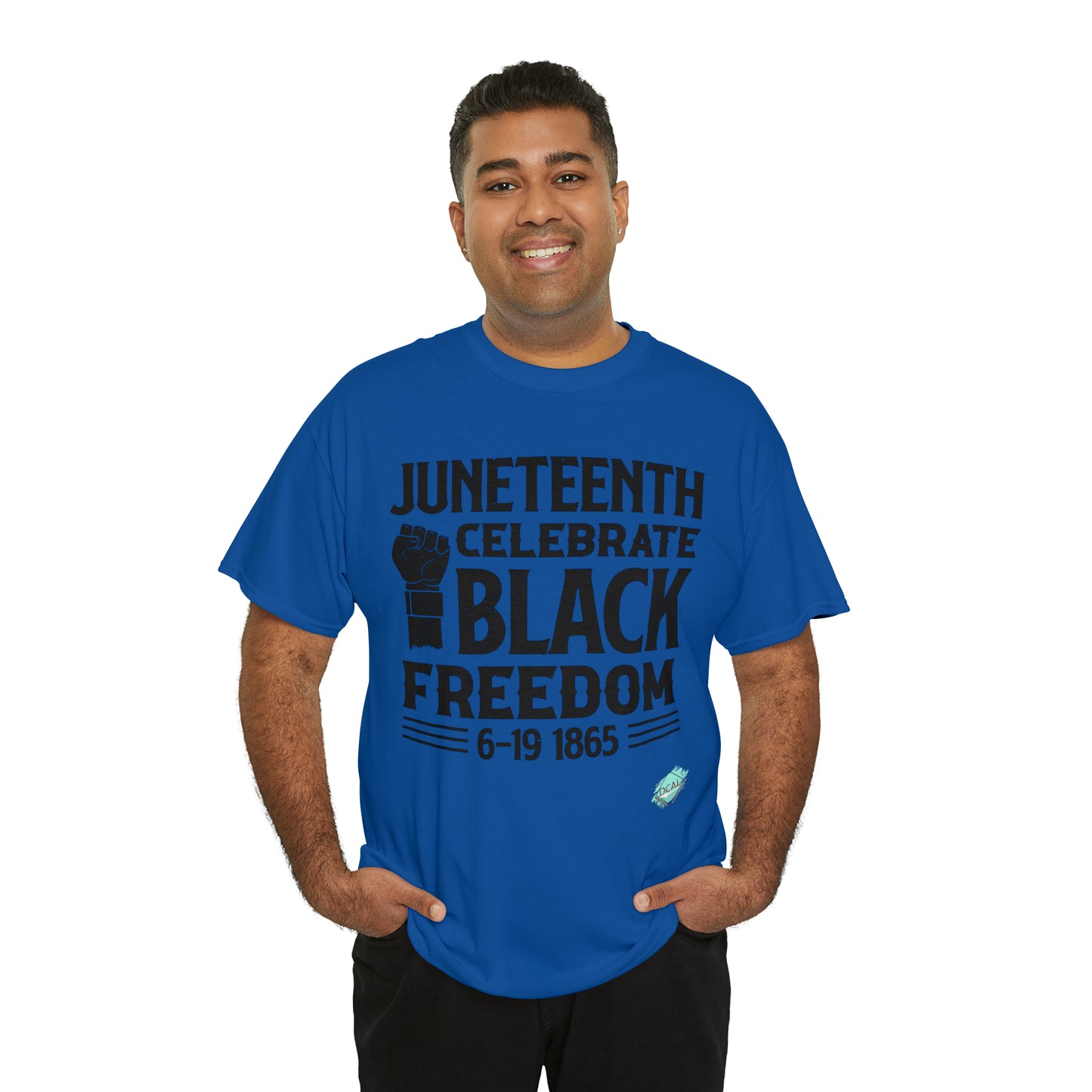 DCAL Juneteenth "Celebrate Freedom" Unisex Heavy Cotton Tee