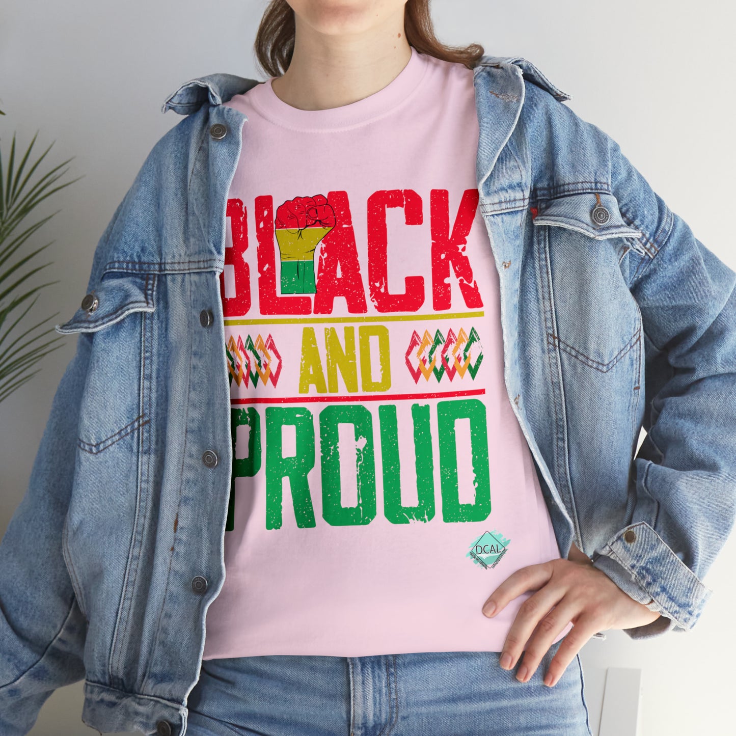 DCAL Juneteenth "Black and Proud" Unisex Heavy Cotton Tee