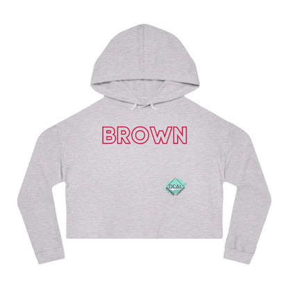 DCAL The Brown Collection Women’s Cropped Hooded Sweatshirt