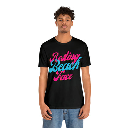 DCAL Beach Collection "Resting Beach Face" Unisex Jersey Short Sleeve Tee