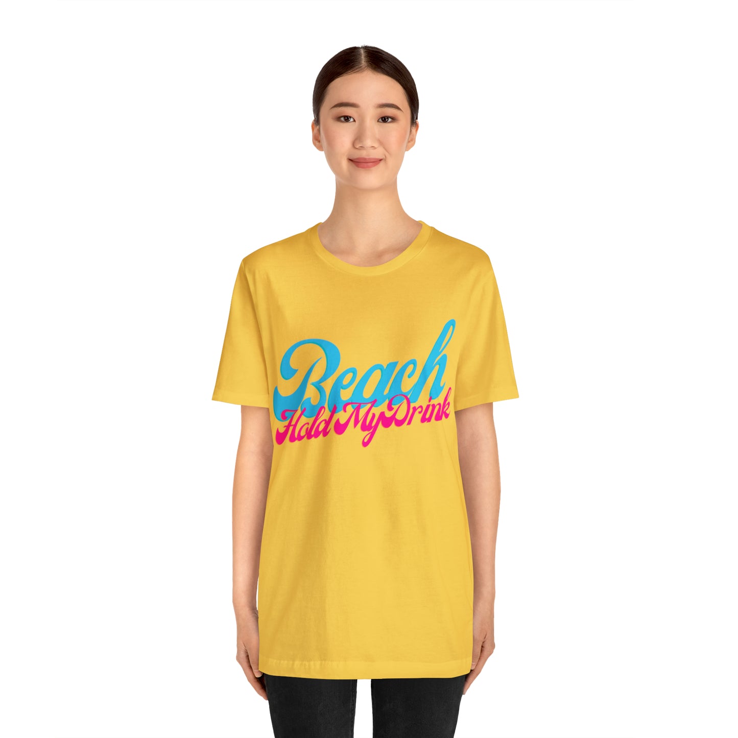 DCAL Beach Collection "Beach Hold My Drink" Unisex Jersey Short Sleeve Tee