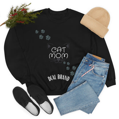 DCAL Meow Collection "Cat Mom" Unisex Heavy Blend™ Crewneck Sweatshirt