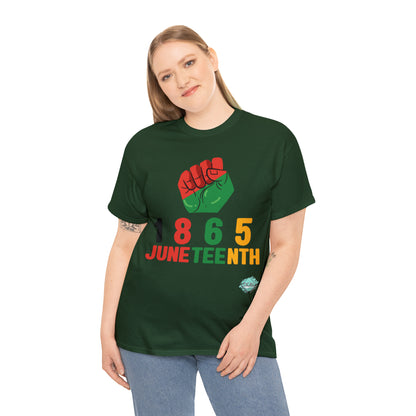 DCAL Juneteenth "1865 Fist" Unisex Heavy Cotton Tee