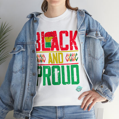 DCAL Juneteenth "Black and Proud" Unisex Heavy Cotton Tee