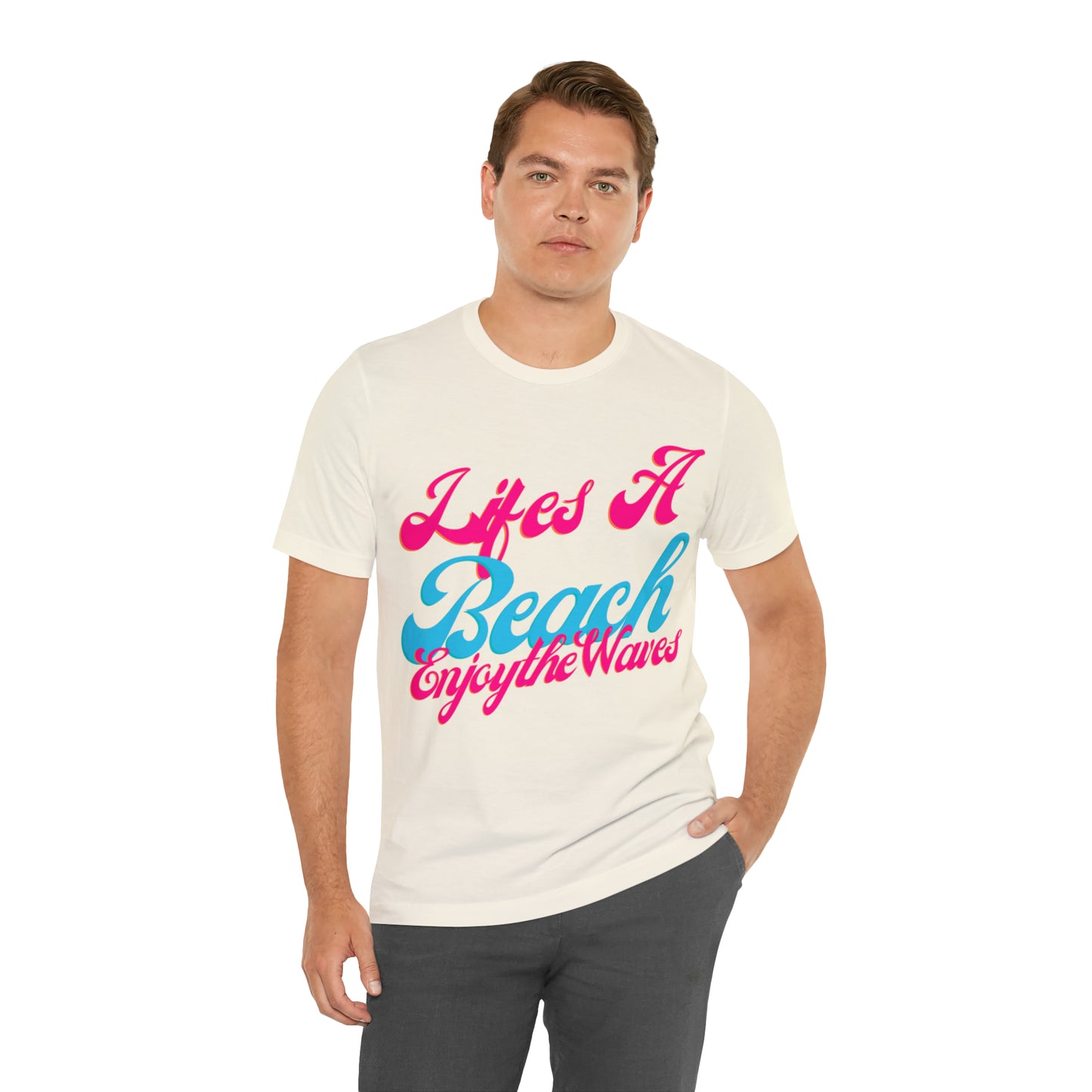 DCAL Beach Collection "Lifes a Beach Enjoy The View" Unisex Jersey Short Sleeve Tee