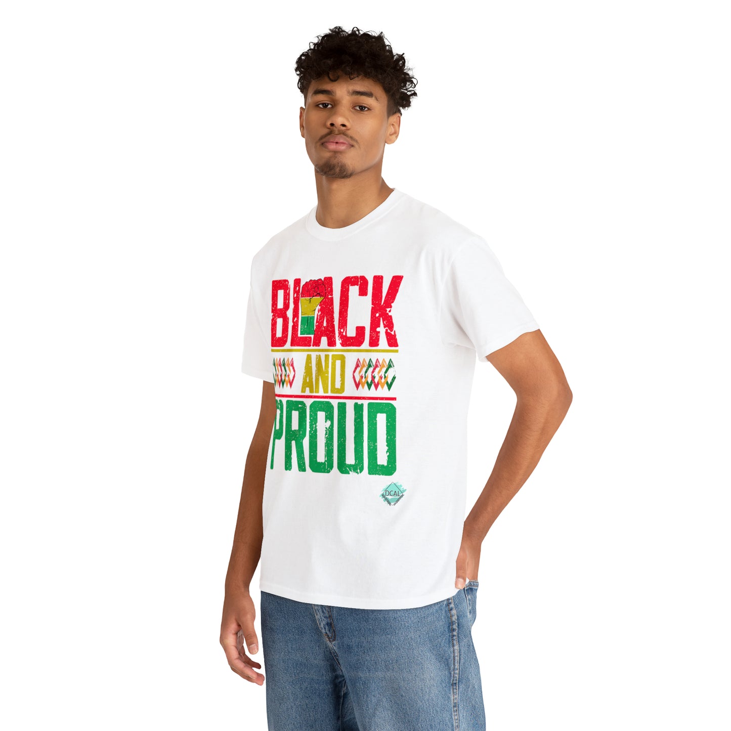 DCAL Juneteenth "Black and Proud" Unisex Heavy Cotton Tee