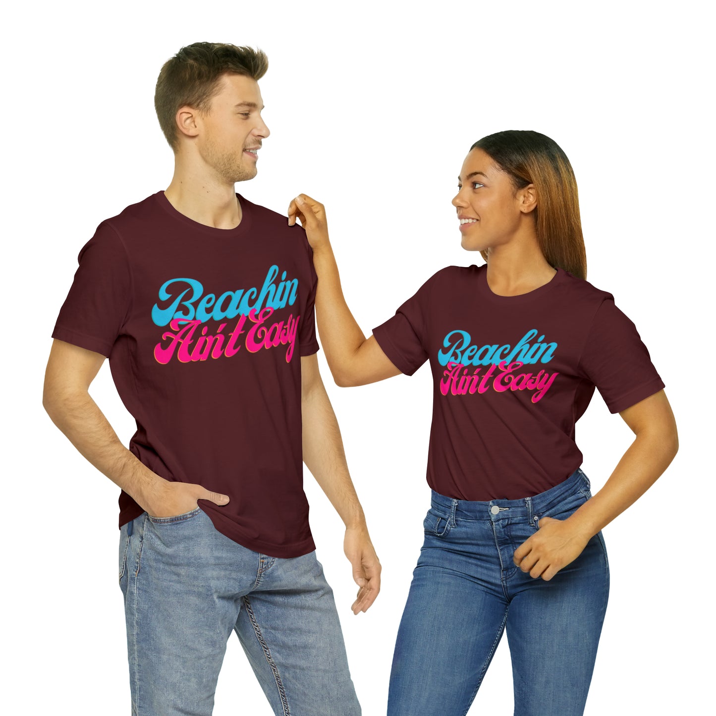 DCAL Beach Collection "Beachin Aint Easy" Unisex Jersey Short Sleeve Tee