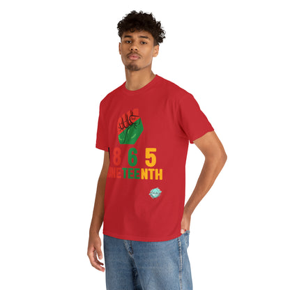 DCAL Juneteenth "1865 Fist" Unisex Heavy Cotton Tee