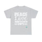 DCAL Juneteenth "Peace, Love (light)"Unisex Heavy Cotton Tee