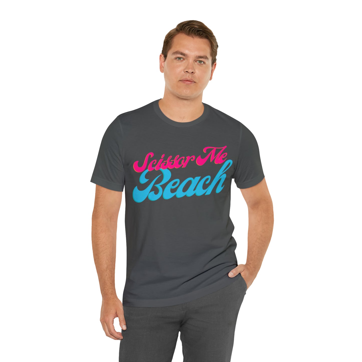 DCAL Beach Collection "Scissor Me Beach" Unisex Jersey Short Sleeve Tee