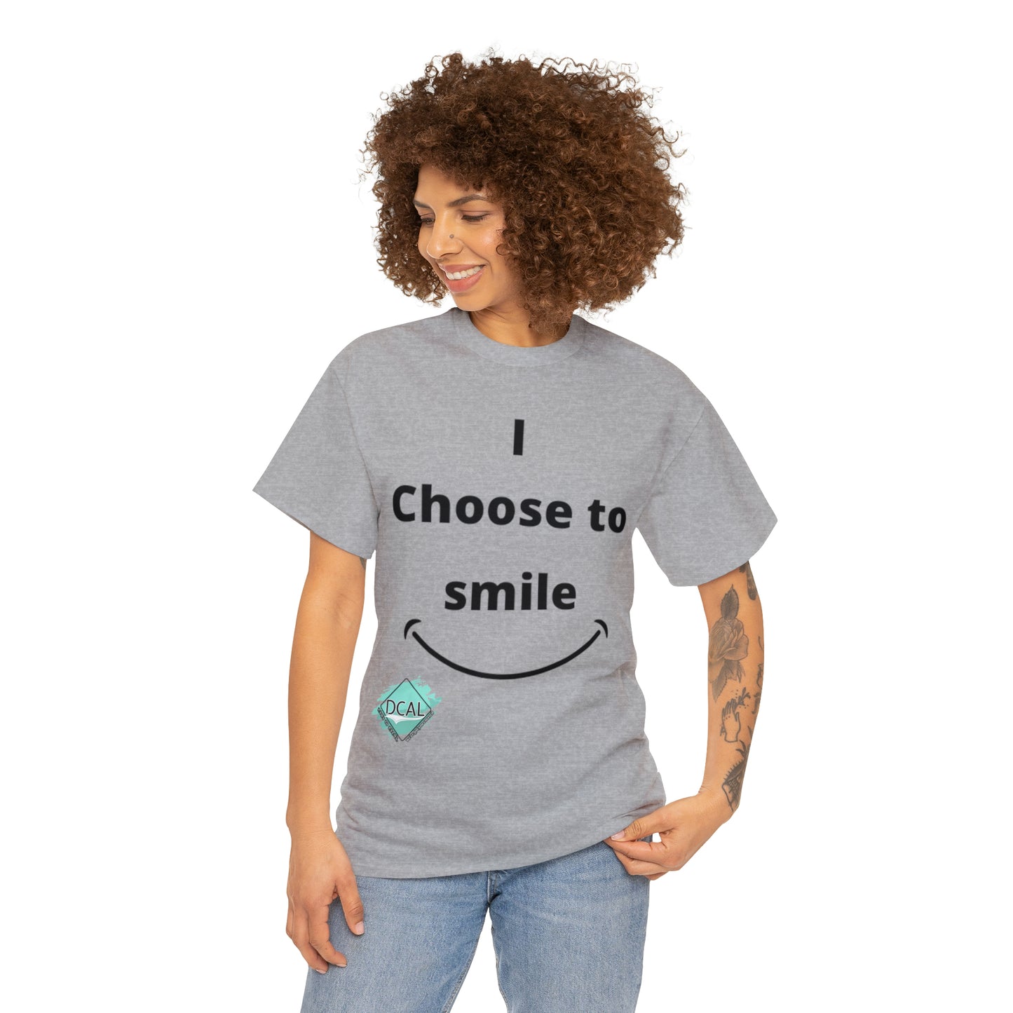 DCAL Graphic Tees "I Choose To Smile" Unisex Heavy Cotton Tee