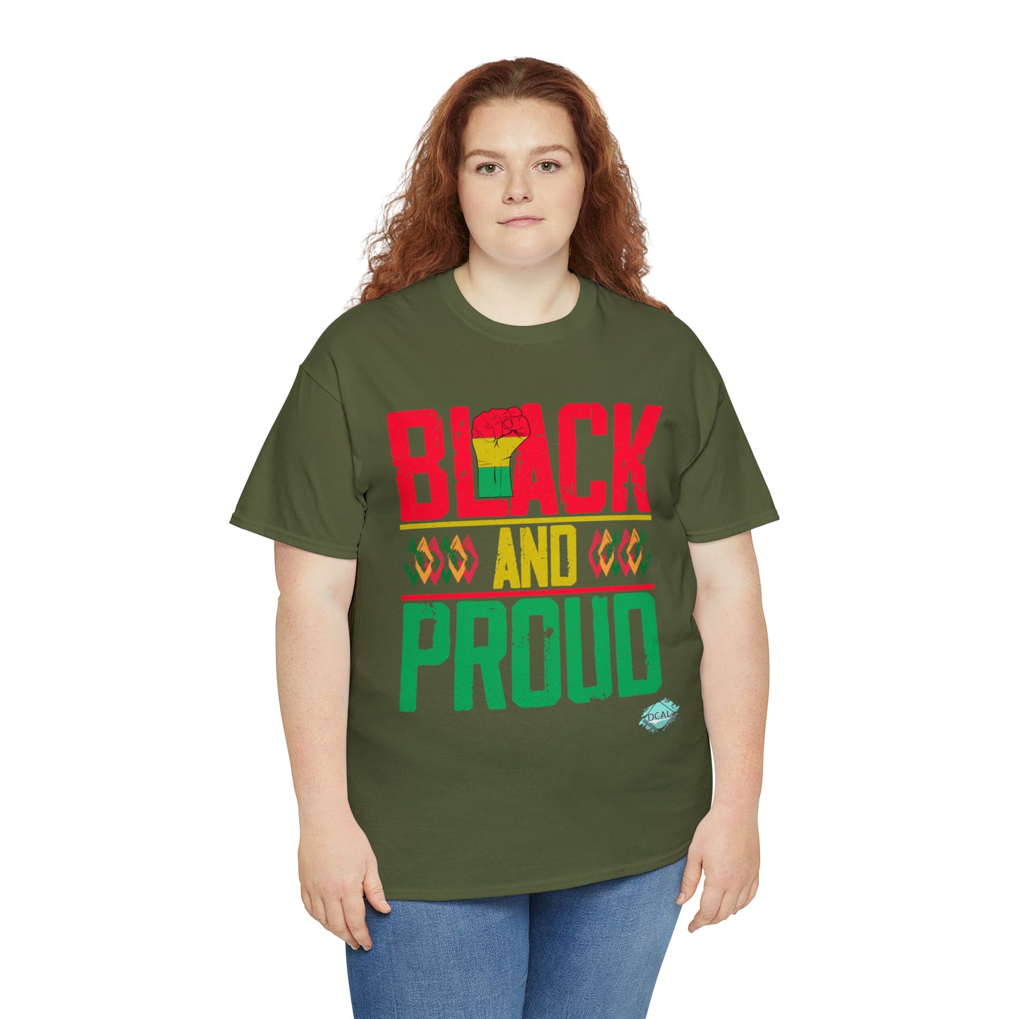 DCAL Juneteenth "Black and Proud" Unisex Heavy Cotton Tee