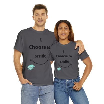 DCAL Graphic Tees "I Choose To Smile" Unisex Heavy Cotton Tee