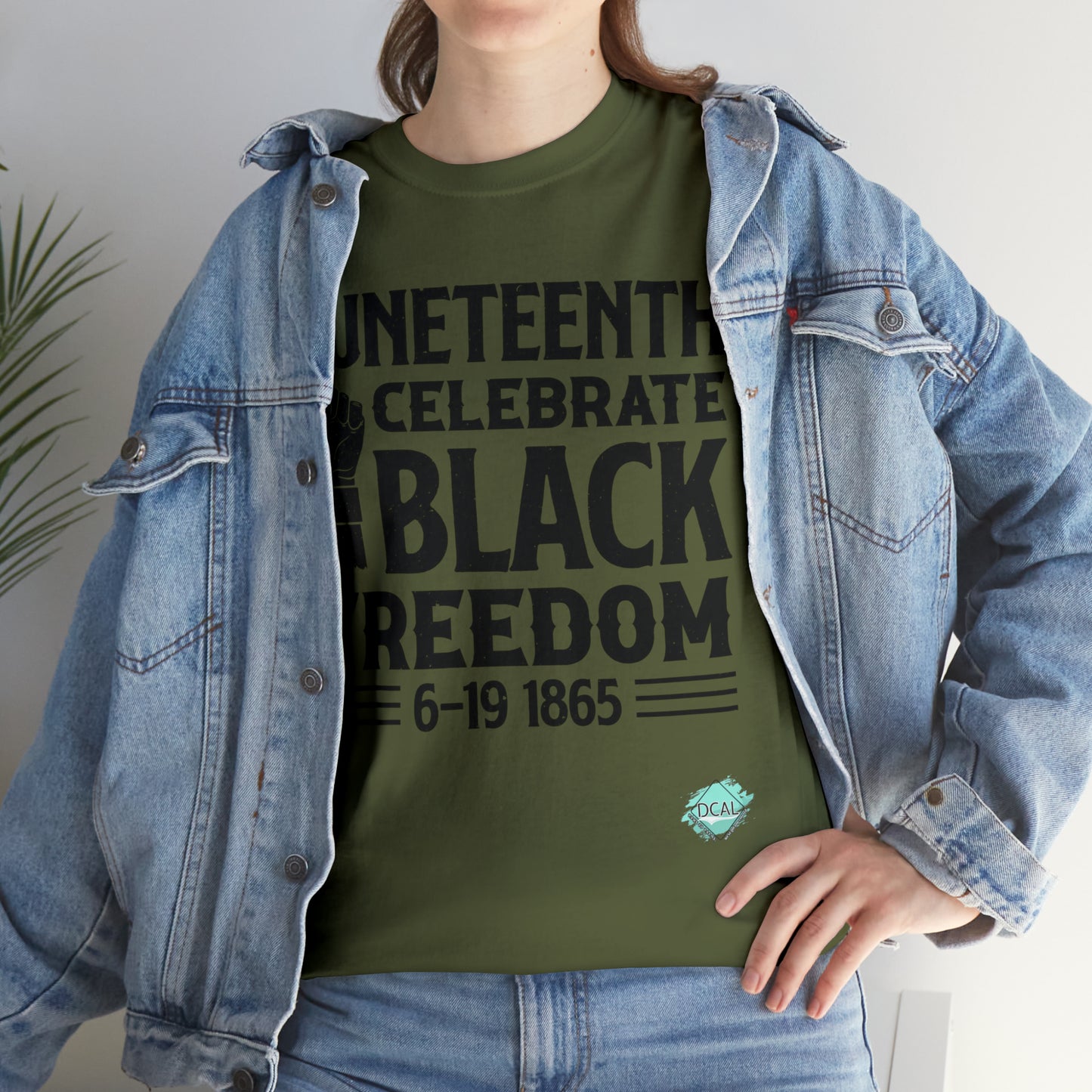 DCAL Juneteenth "Celebrate Freedom" Unisex Heavy Cotton Tee