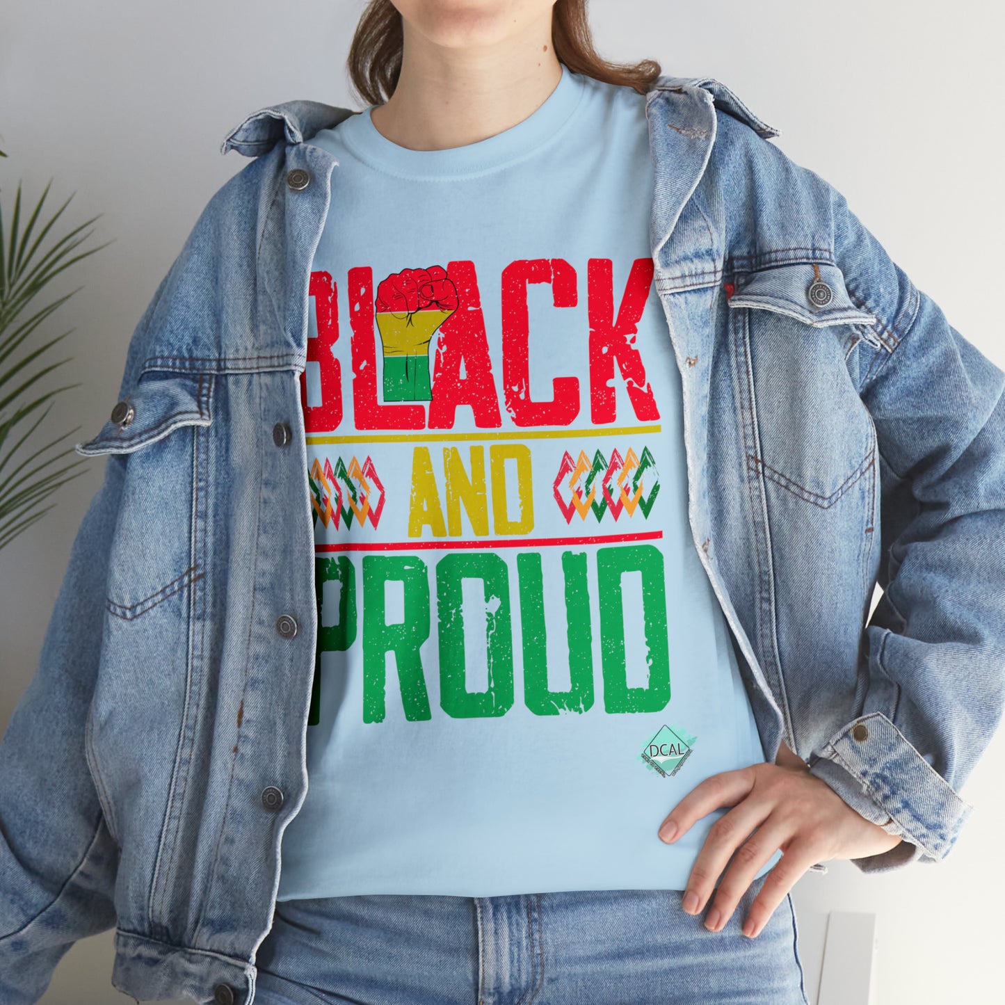 DCAL Juneteenth "Black and Proud" Unisex Heavy Cotton Tee