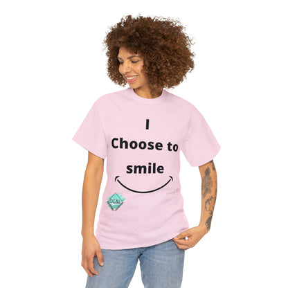 DCAL Graphic Tees "I Choose To Smile" Unisex Heavy Cotton Tee